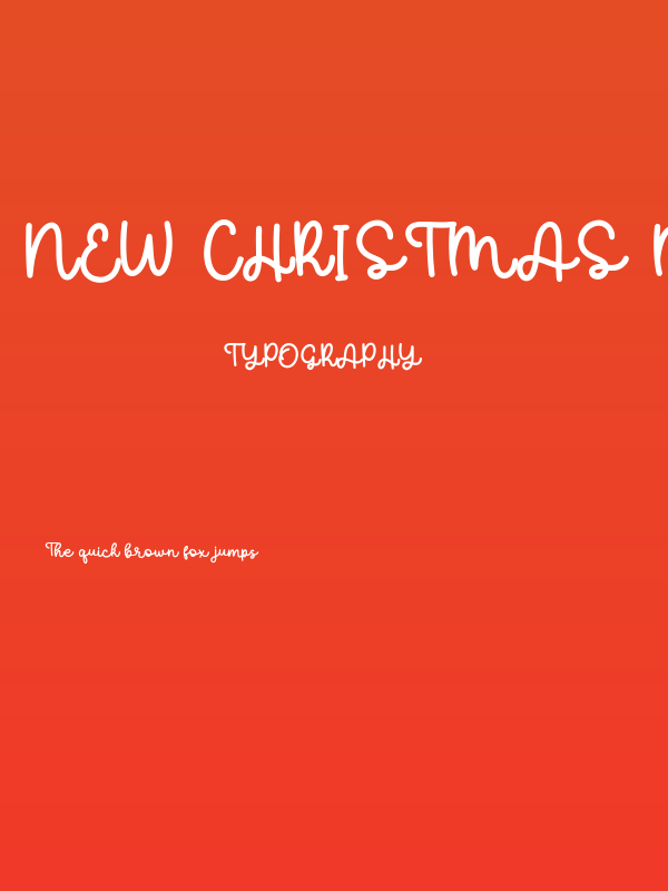 New Christmas Mono Poster