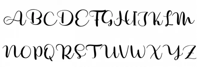 New Christmas Three Regular フォント 大文字