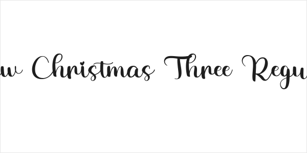 New Christmas Three Regular Logo