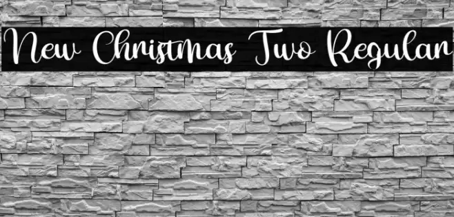 New Christmas Two Regular 字体 examples