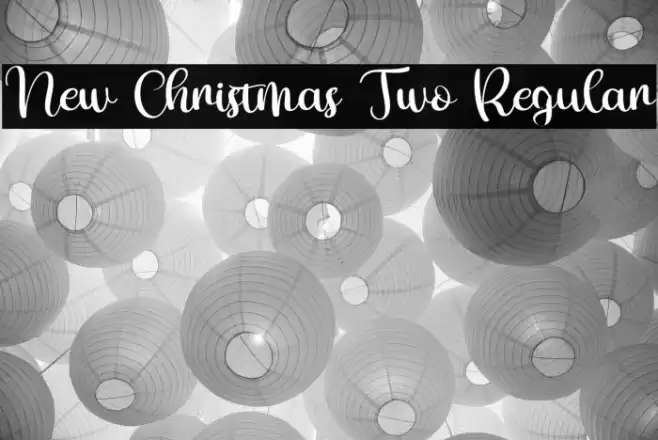 New Christmas Two Regular 字体 examples