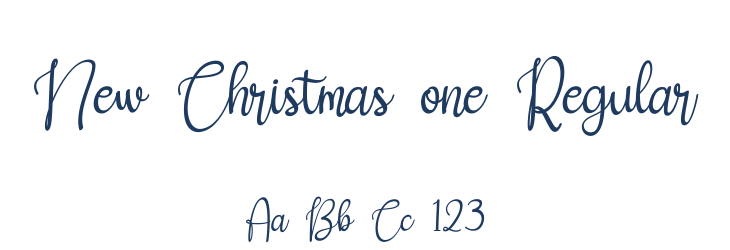 New Christmas one Regular Font Preview