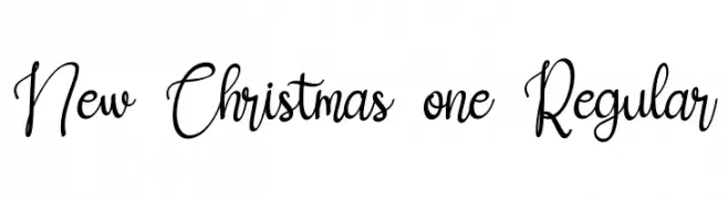 New Christmas one Regular تنزيل الخطوط