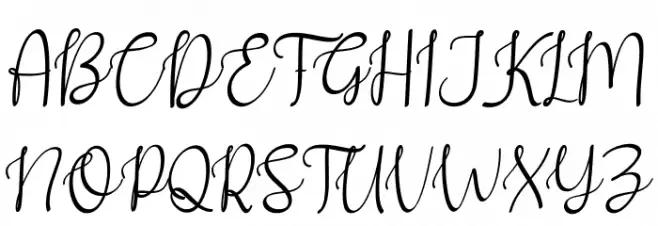 New Christmas one Regular خط أحرف كبيرة