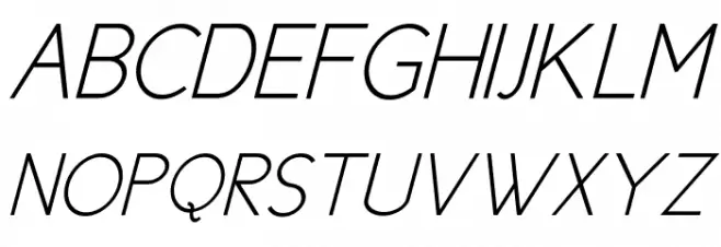 New Cicle Fina Italic 字体 大写