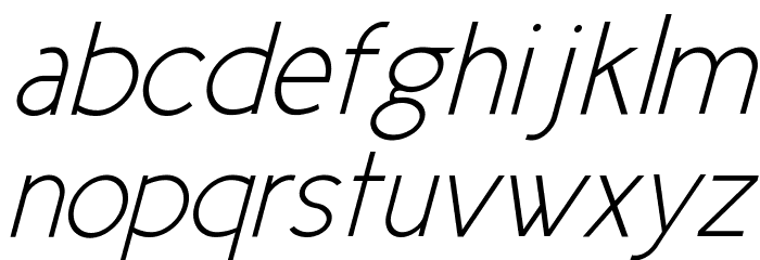 New Cicle Fina Italic Font LOWERCASE