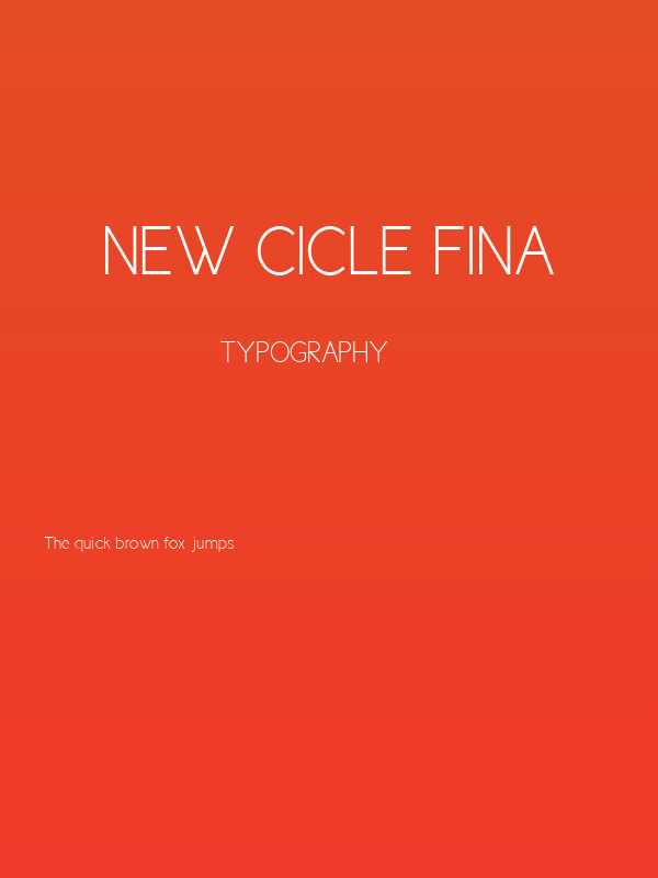 New Cicle Fina Poster