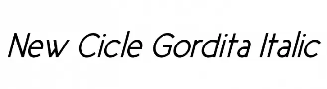 New Cicle Gordita Italic  नि: शुल्क फ़ॉन्ट्स डाउनलोड