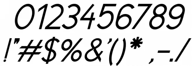 New Cicle Gordita Italic Font OTHER CHARS