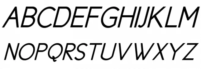 New Cicle Gordita Italic 字体 大写