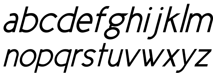 New Cicle Gordita Italic Font LOWERCASE