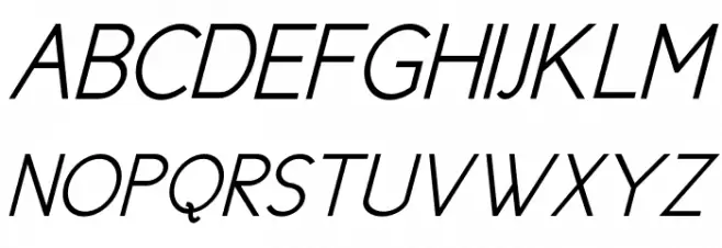 New Cicle Semi Italic Fonte MAIÚSCULAS