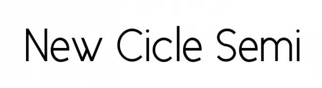 New Cicle Semi  Descarca Fonturi Gratis