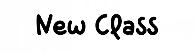 New Class フォント