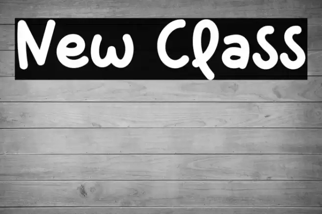 New Class フォント examples