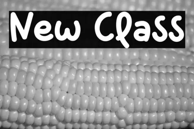 New Class フォント examples