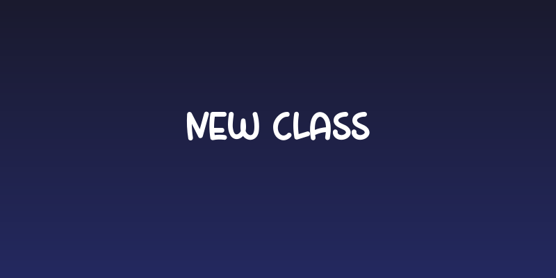 New Class Social Header