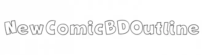 New Comic BD Outline  Fuentes Gratis Descargar