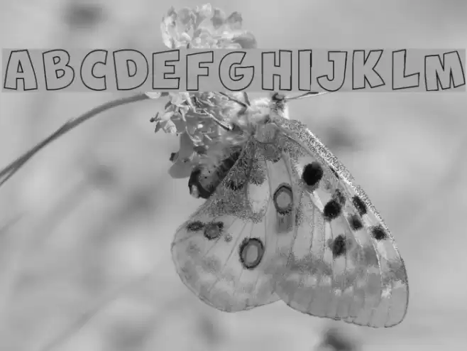 New Comic BD Outline Font examples