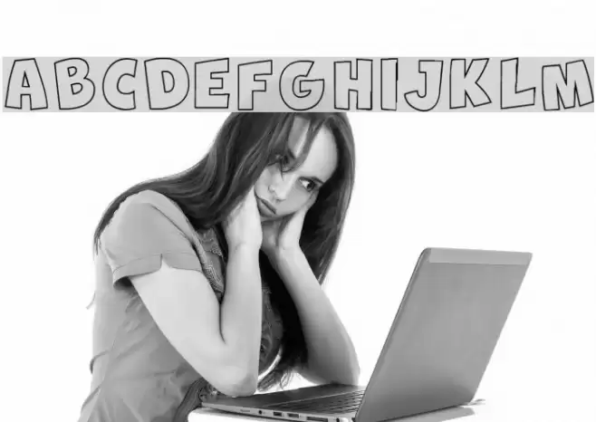 New Comic BD Outline Font examples