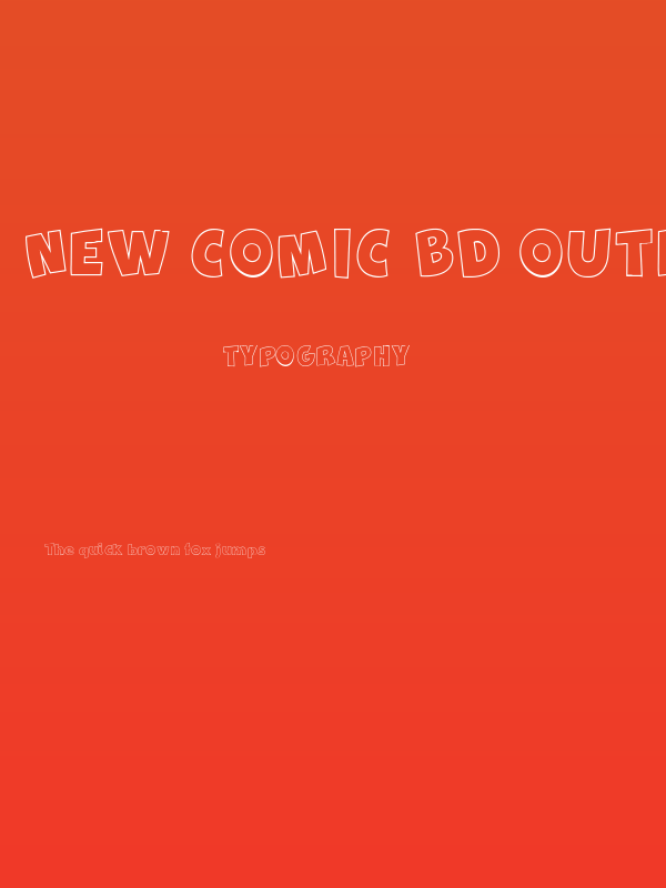 New Comic BD Outline Poster