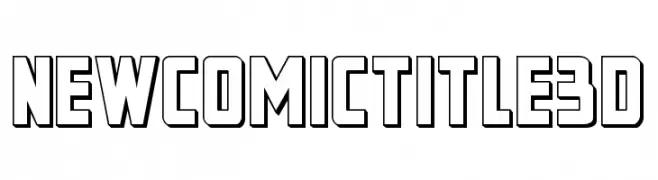 New Comic Title 3D  Скачать бесплатные шрифты