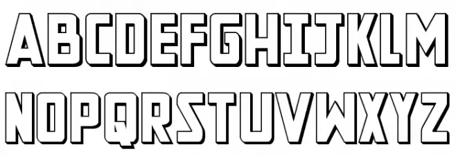 New Comic Title 3D Шрифта ВЕРХНИЙ