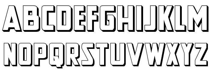 New Comic Title 3D Font LOWERCASE