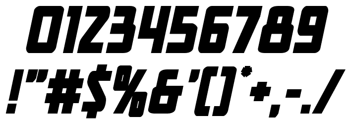 New Comic Title Bold Italic Font OTHER CHARS
