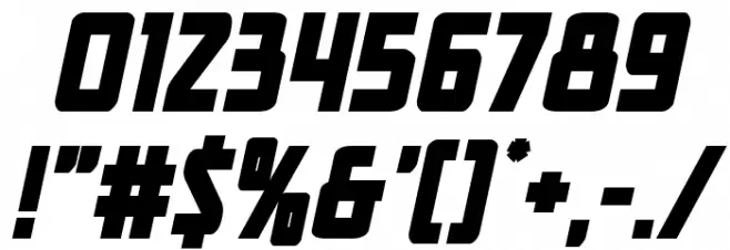 New Comic Title Bold Italic Font OTHER CHARS