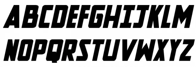 New Comic Title Bold Italic Caratteri MAIUSCOLE