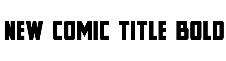 New Comic Title Bold  フリーフォントのダウンロード