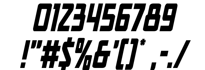 New Comic Title Condensed Ital Font OTHER CHARS