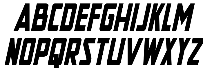 New Comic Title Condensed Ital Font LOWERCASE