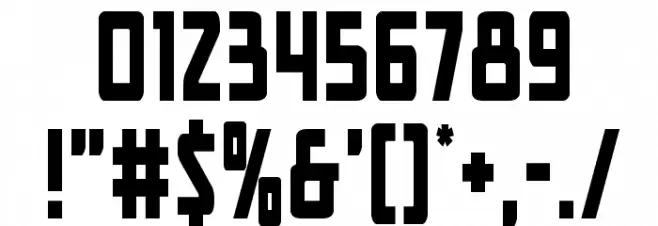 New Comic Title Condensed Font OTHER CHARS