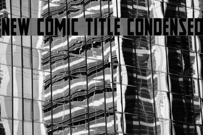 New Comic Title Condensed Font examples