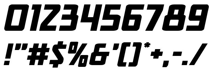 New Comic Title Expanded Italic Font OTHER CHARS