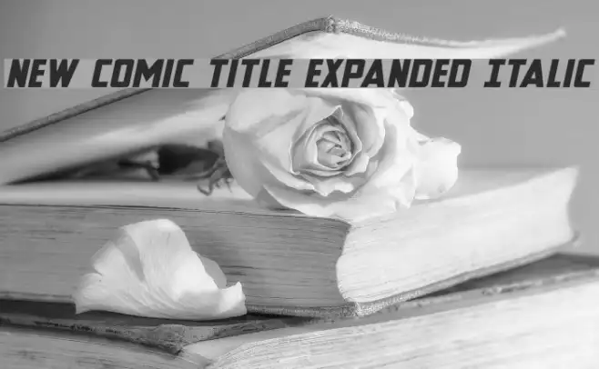 New Comic Title Expanded Italic Example 1