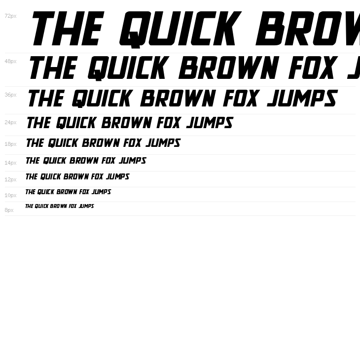 New Comic Title Expanded Italic Waterfall