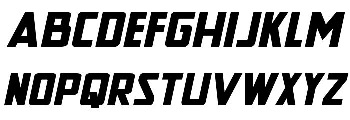 New Comic Title Expanded Italic Font LOWERCASE