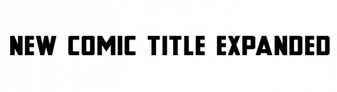 New Comic Title Expanded  Frei Schriftart Herunterladen