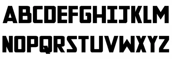 New Comic Title Expanded Font UPPERCASE