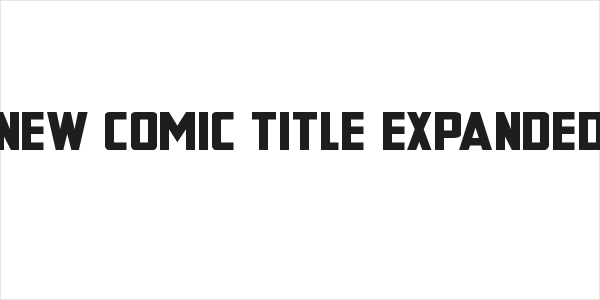New Comic Title Expanded Logo