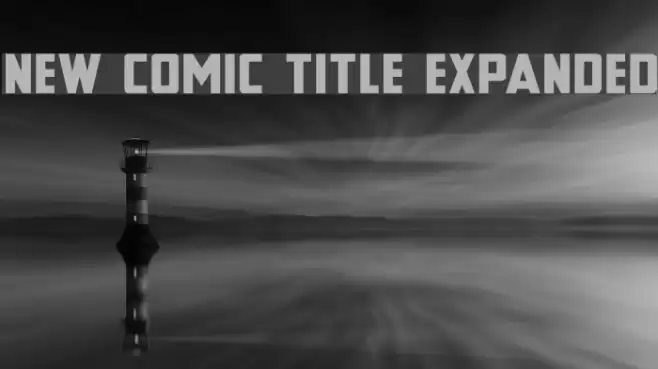 New Comic Title Expanded Font examples