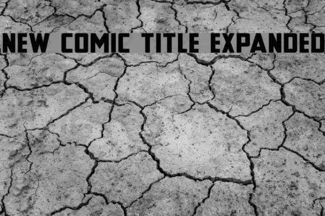 New Comic Title Expanded Font examples