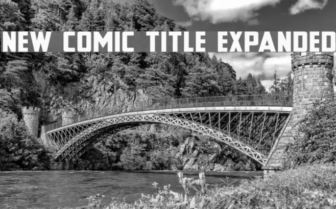New Comic Title Expanded Font examples
