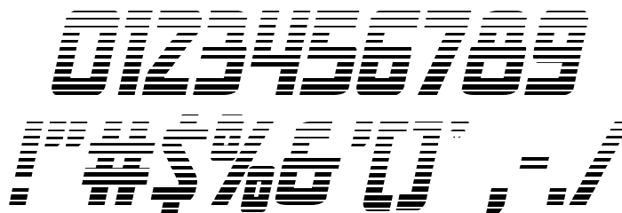 New Comic Title Gradient Ital Font OTHER CHARS