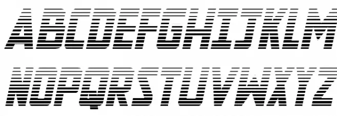 New Comic Title Gradient Ital Caratteri MAIUSCOLE