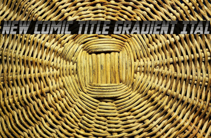 New Comic Title Gradient Ital Example 2