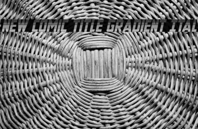New Comic Title Gradient Ital Example 2